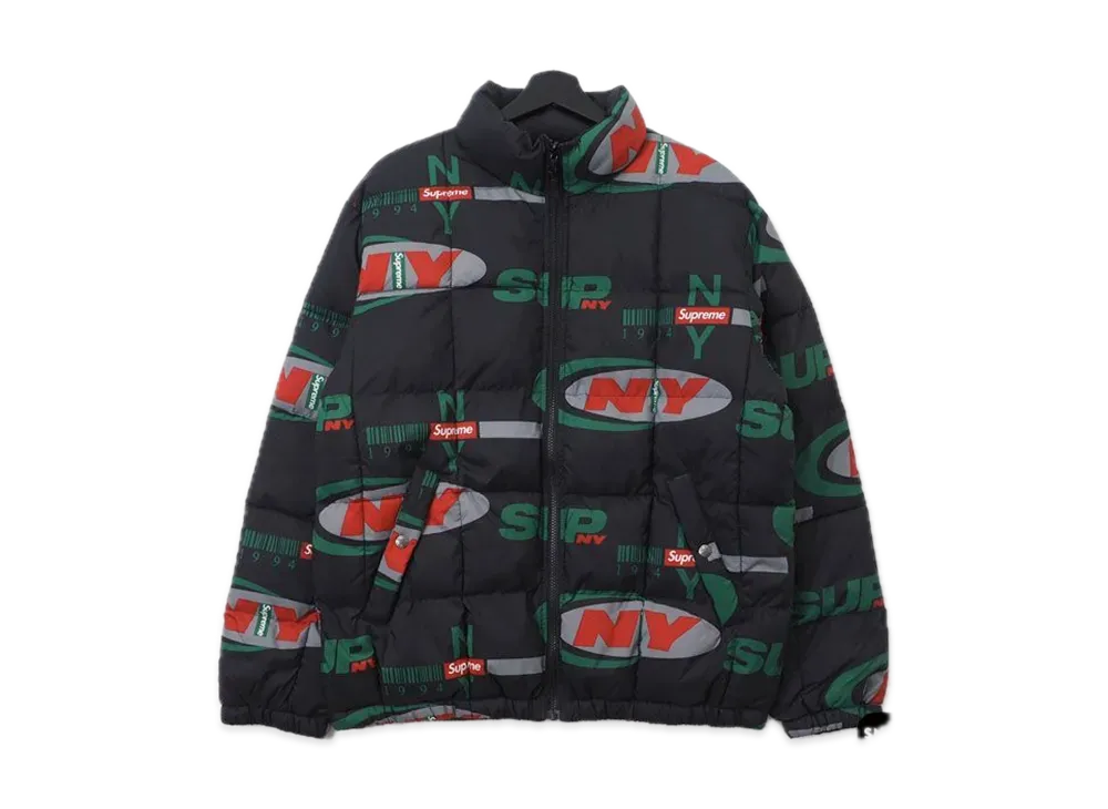 Supreme NY Reversible Puffy Jacket "Black"