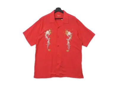 Supreme Dragon Rayon Shirt "Red"