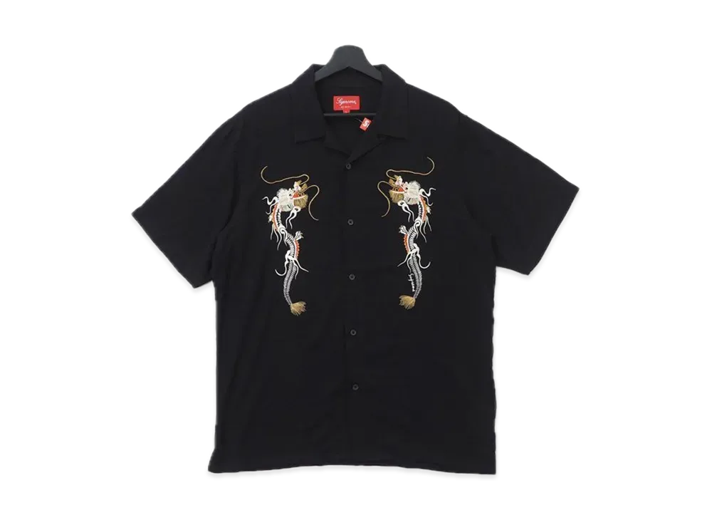 Supreme Dragon Rayon Shirt "Black"