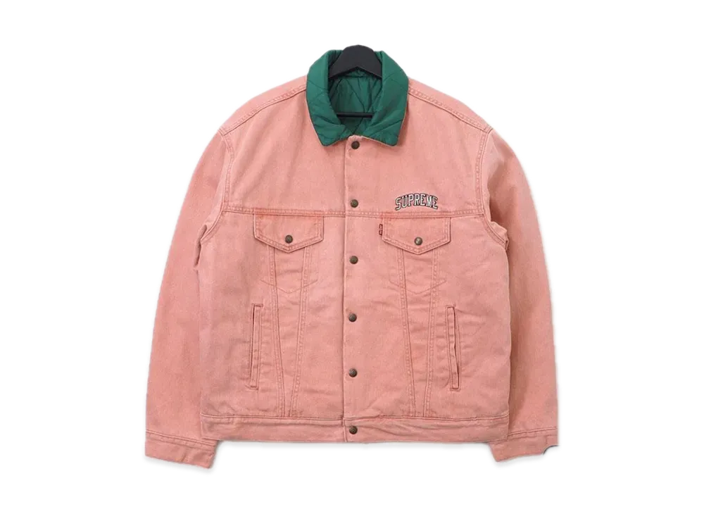 Supreme / LEVI'S Reversible Trucker Jacket "Pink"