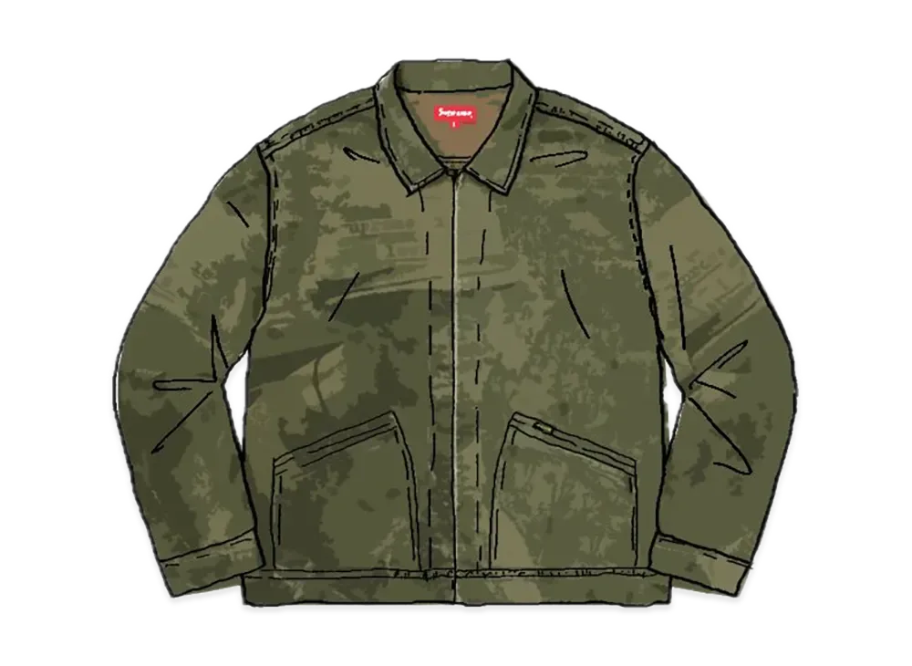 Supreme Is Love Denim Work Jacket "Green"