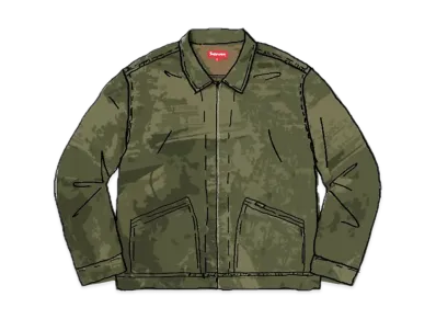 Supreme Is Love Denim Work Jacket "Green"