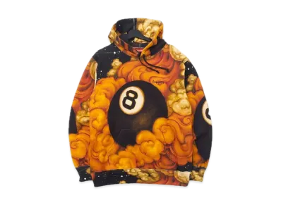 Supreme / Martin Wong Schott 8-Ball Hooded Sweatshirt "Orange"