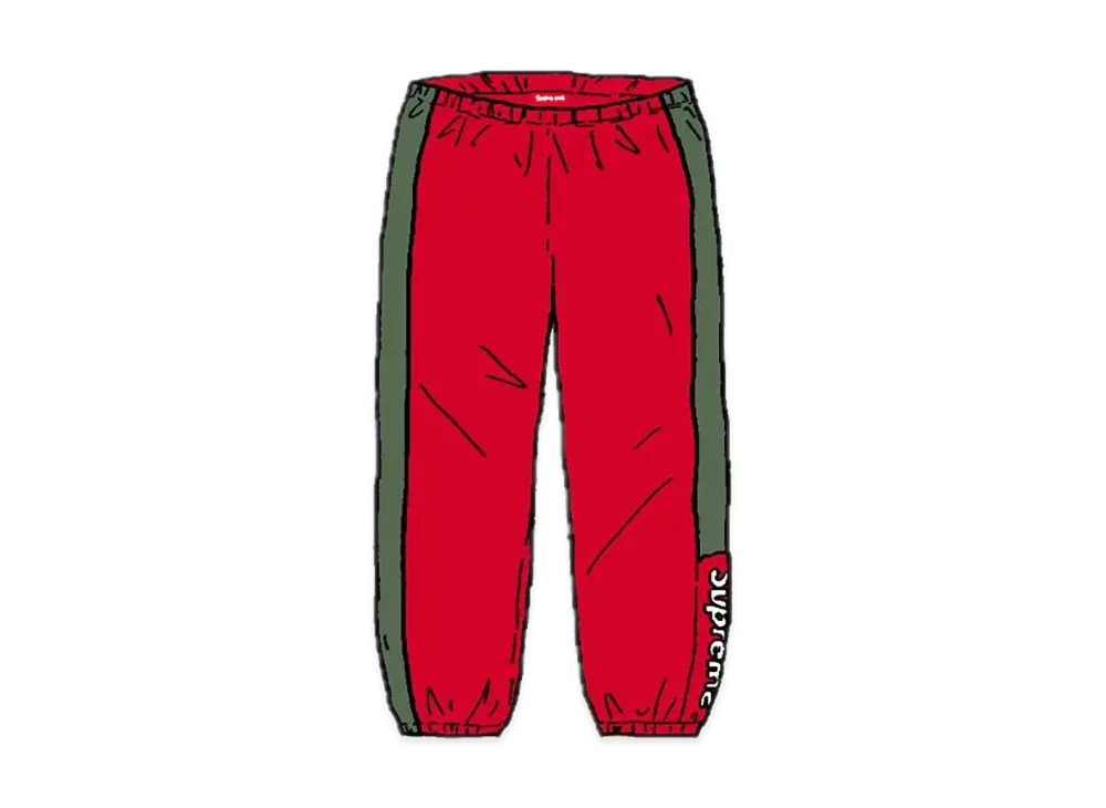 Supreme Side Logo Track Pant "Red"
