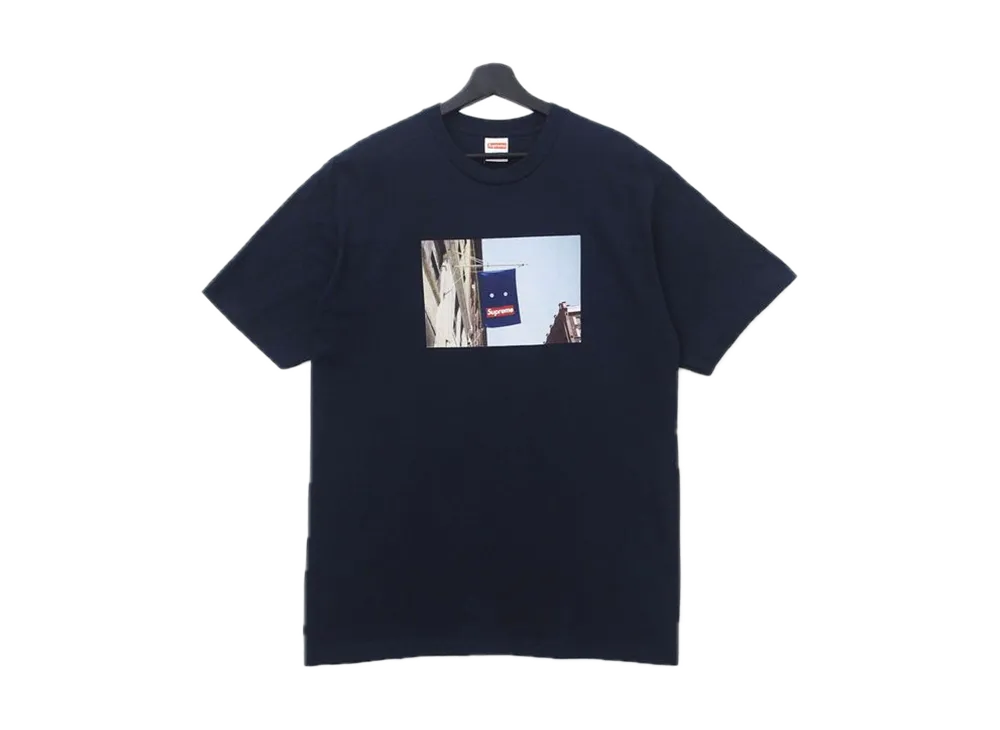 Supreme Banner Tee "Navy"