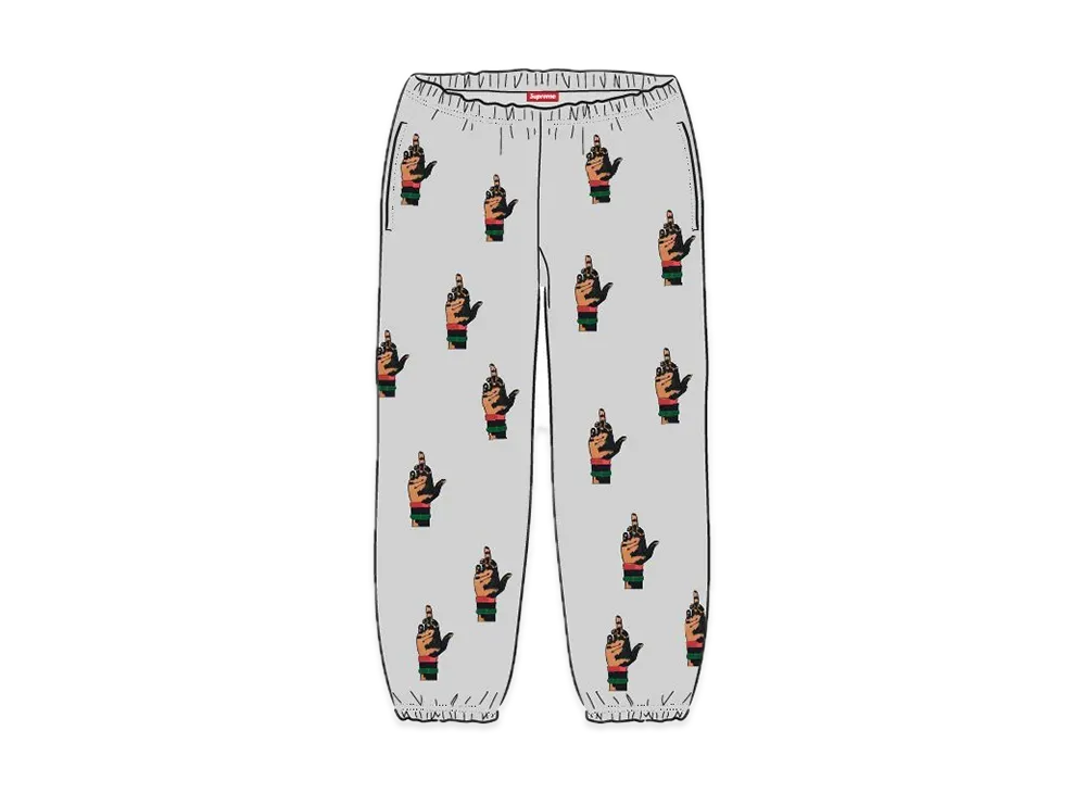 Supreme x dead prez RBG Embroidered Sweatpant "Grey"