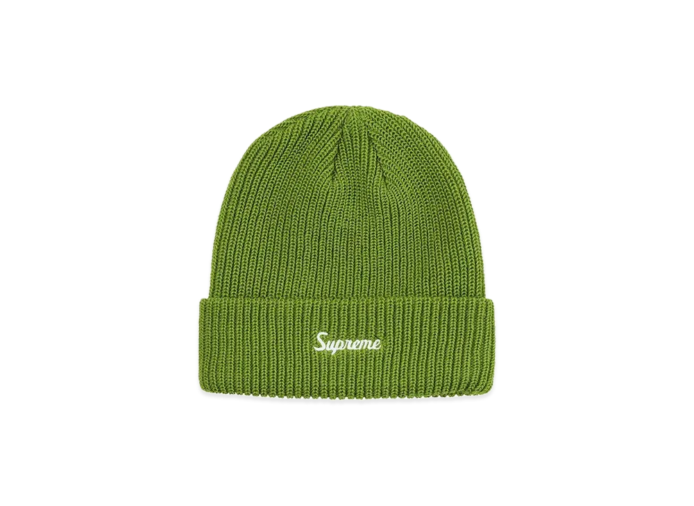 Supreme Loose Gauge Beanie "Light Olive" (19FW)