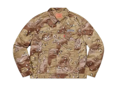 Supreme x LEVI'S Nylon Trucker Jacket "Chocolate Chip Camo"