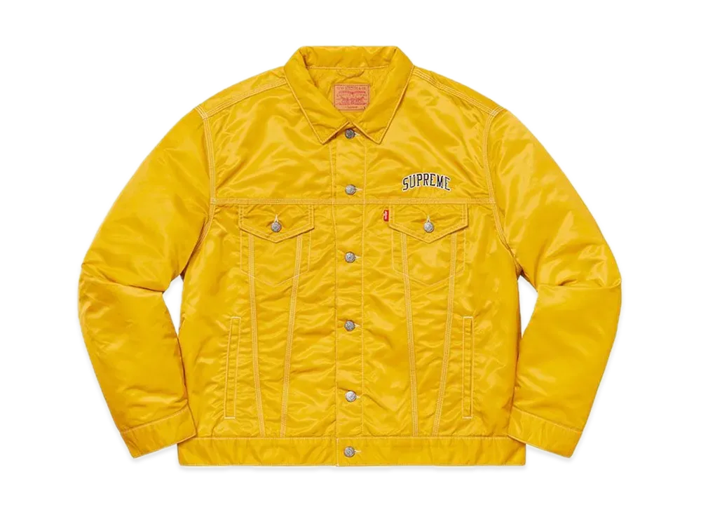 Supreme x LEVI'S Nylon Trucker Jacket "Yellow"