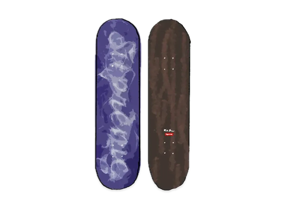 Supreme Smoke Skateboard "Purple"