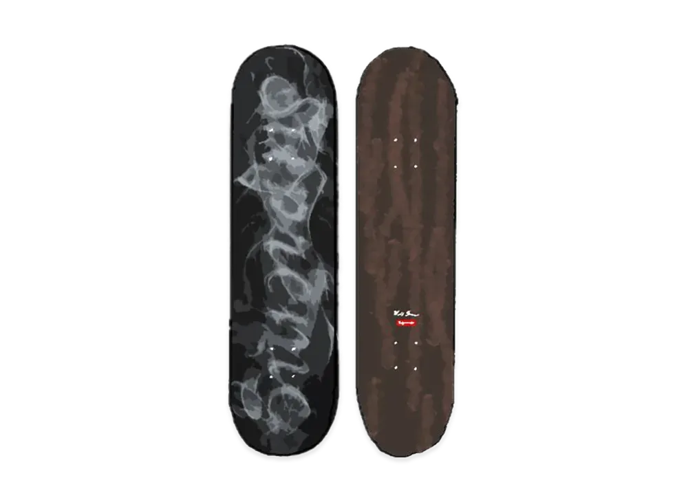 Supreme - 黒 Supreme Smoke Skateboard Black 19aw 新品 Supreme Smoke Skateboard 