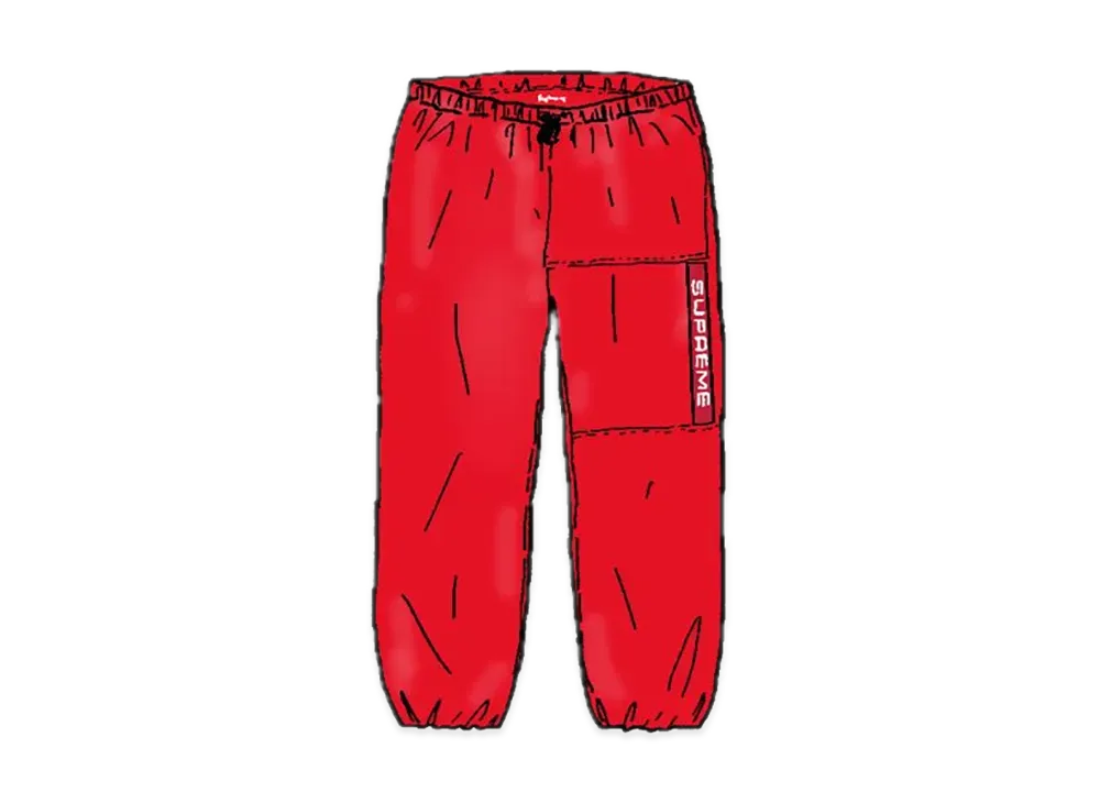 Supreme Heavy Nylon Pant "Red"