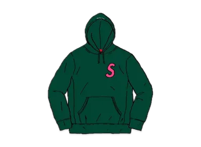 Supreme S Logo Hooded Sweatshirt "Green" (19FW)