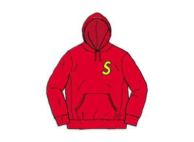 Supreme S Logo Hooded Sweatshirt "Red" (19FW)