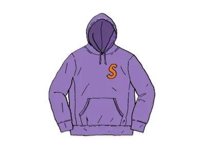 Supreme S Logo Hooded Sweatshirt "Light Violet" (19FW)
