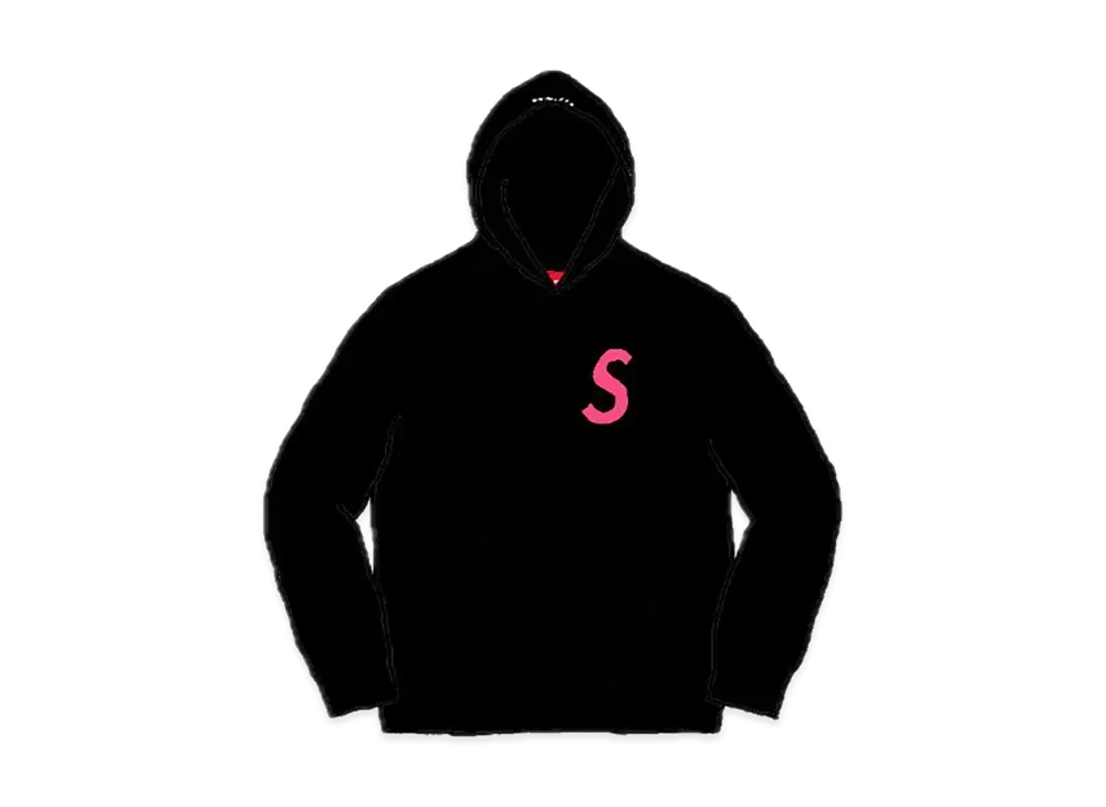 Supreme S Logo Hooded Sweatshirt "Black" (19FW)
