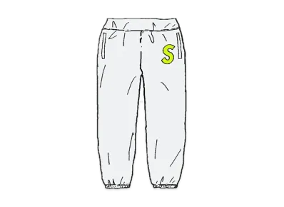 Supreme S Logo Sweatpant "Grey" (19FW)