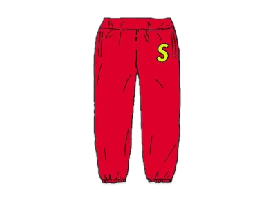 Supreme S Logo Sweatpant "Red" (19FW)