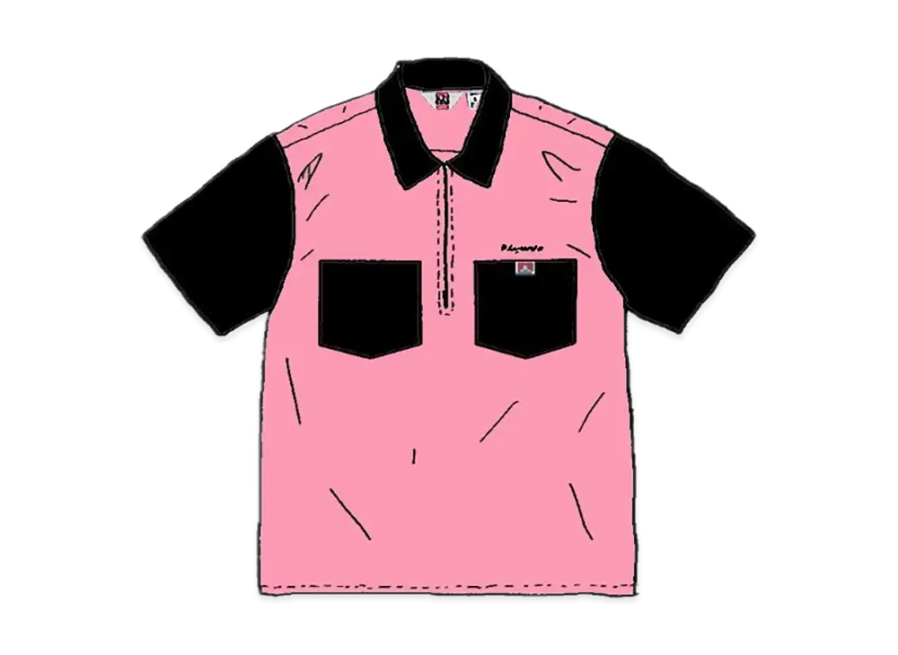 Supreme x Ben Davis Half Zip Work Shirt "Pink"