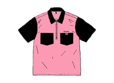 Supreme x Ben Davis Half Zip Work Shirt "Pink"