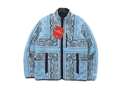 Supreme Reversible Bandana Fleece Jacket "Blue"