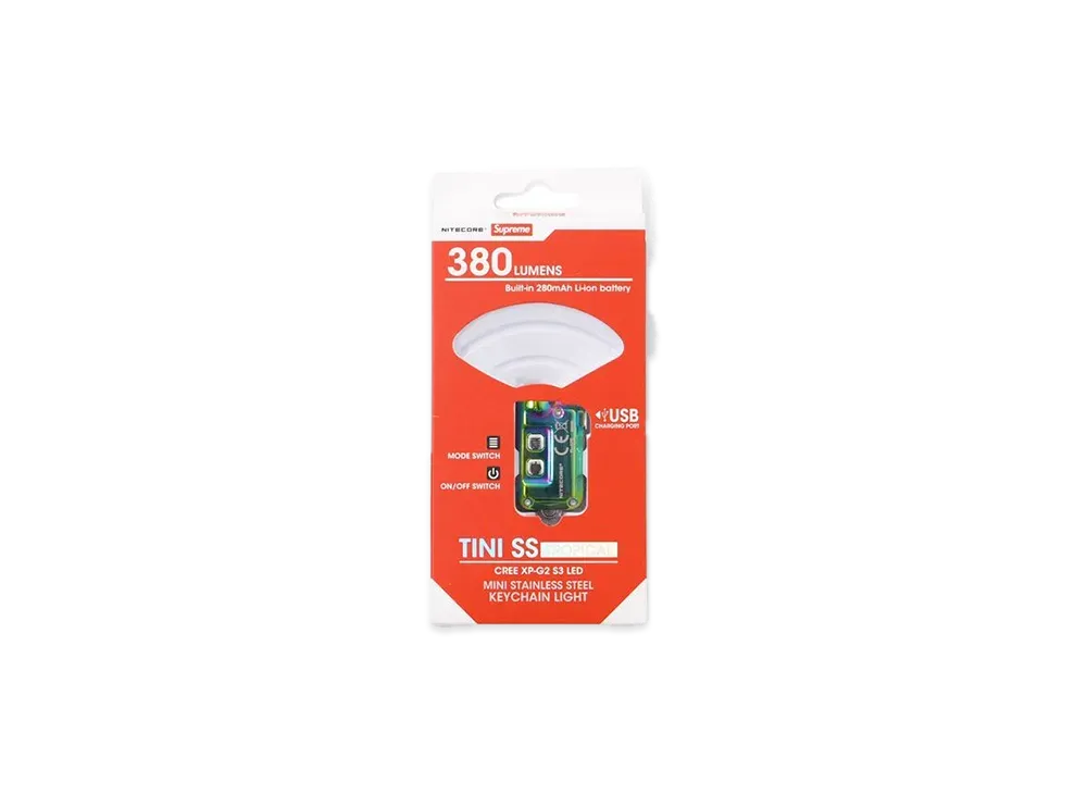Supreme x NITECORE Tini Keychain Light "Green"