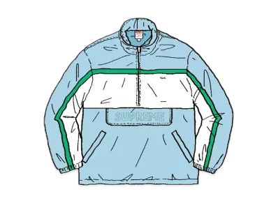 Supreme / Lacoste Puffy Half Zip Pullover "Blue"