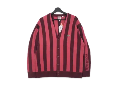 Supreme / Lacoste Stripe Cardigan "Red"