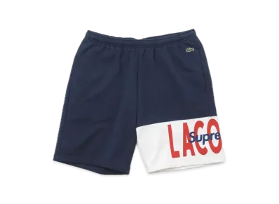 Supreme / Lacoste Logo Panel Sweatshort "Navy"