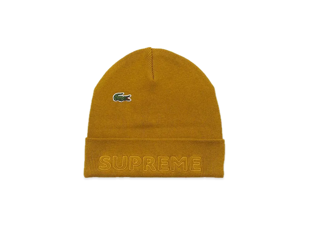 Supreme / Lacoste Beanie "Tan"