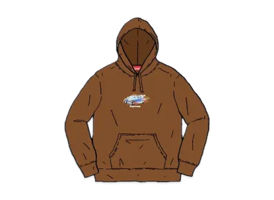 Supreme Cop Car Hooded Sweatshirt "Brown"