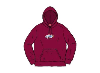 Supreme Cop Car Hooded Sweatshirt "Magenta"