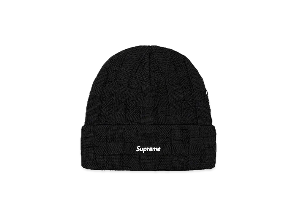 Supreme Basket Weave Beanie "Black"