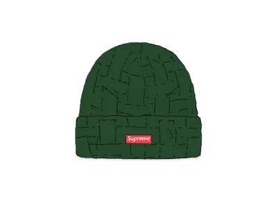 Supreme Basket Weave Beanie "Green"