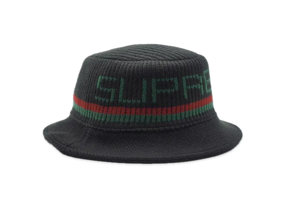 Supreme Knit Logo Crusher "Black"