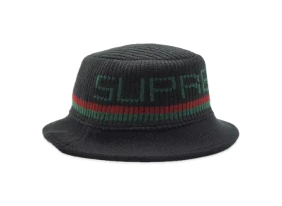 Supreme Knit Logo Crusher "Black"