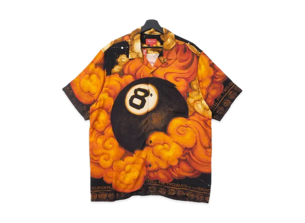 Supreme martin wong 8ball シャツ S 新品未使用 Supreme Martin Wong 8-Ball Rayon S/S Shirt Multicolor Men's - FW19