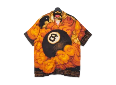 Supreme / Martin Wong 8-Ball Rayon S/S Shirt "Orange"