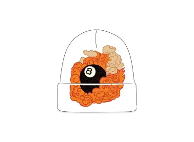 Supreme / Martin Wong 8-Ball Beanie "White"