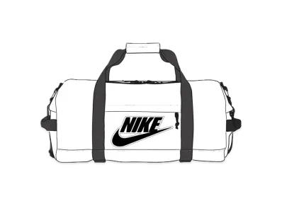 Supreme / Nike® Leather Duffle Bag "White"