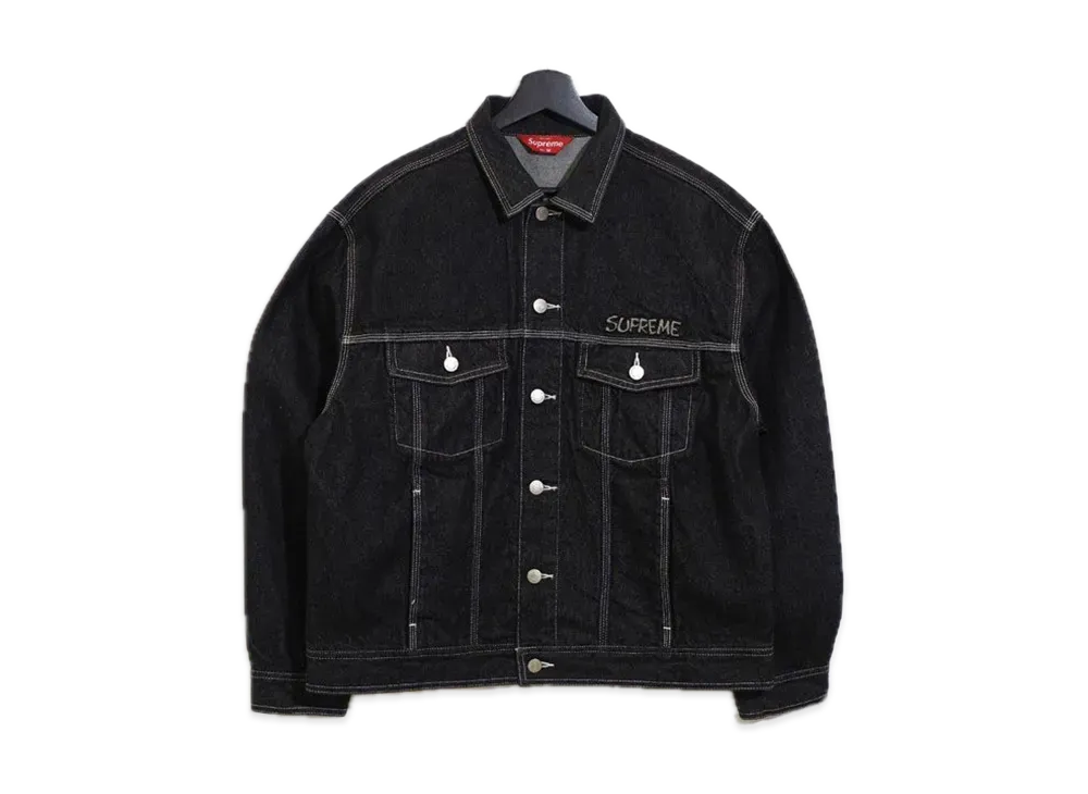 シュプリーム スマーフ デニム トラック ジャケット "ブラック"