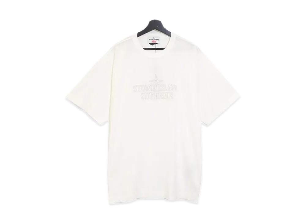 Supreme / Stone Island Embroidered Logo S/S Top "White"