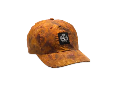 Supreme / Stone Island Painted Camo Nylon 6-Panel "Orange"