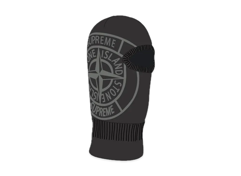 Supreme / Stone Island Glow Knit Balaclava "Black"