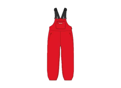 Supreme Polartec Overalls "Red"