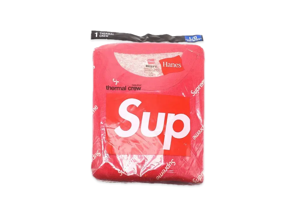 Supreme x Hanes Thermal Crew (1 Pack) 