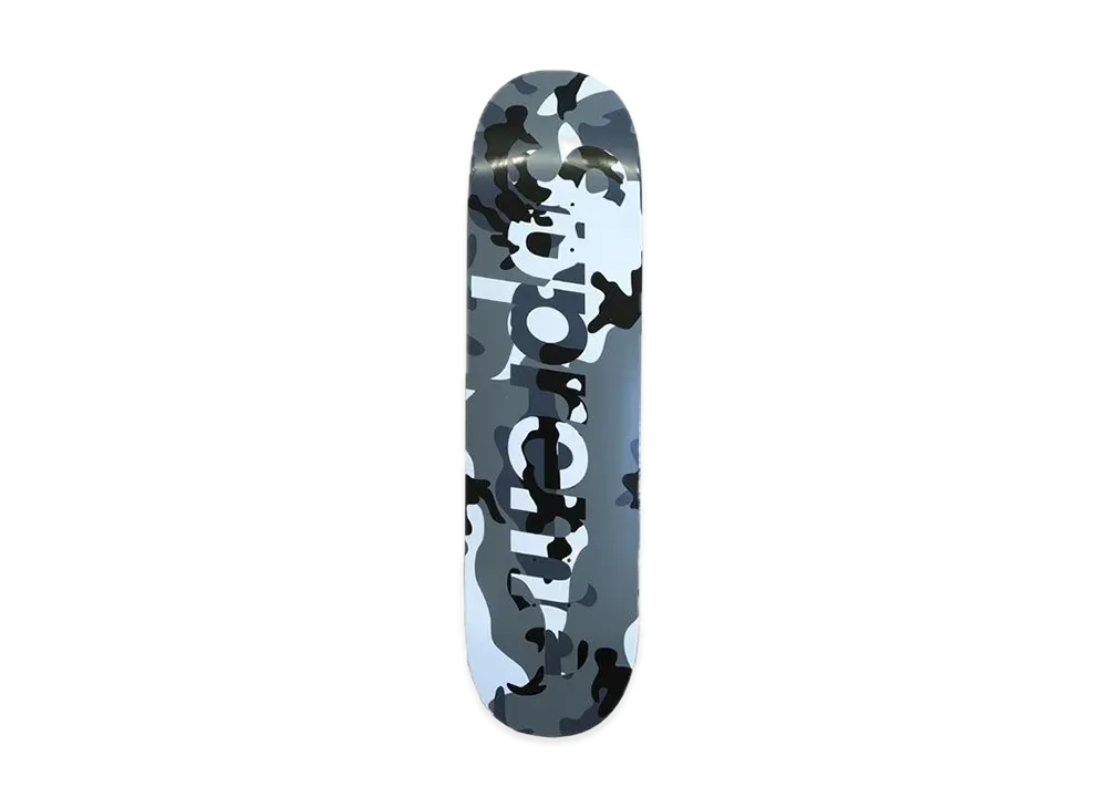 Supreme Camo Logo Skateboard "Grey"