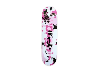 Supreme Camo Logo Skateboard "Camo Pink"