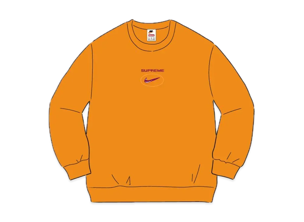 Supreme / Nike Jewel Crewneck "Orange"