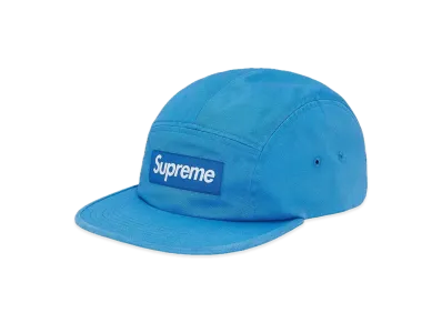 Supreme Washed Chino Twill Camp Cap "Blue"(20SS)